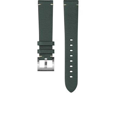 Khaki Pilot Green Leather Strap 18mm