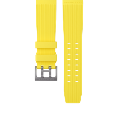 Khaki Navy Yellow Rubber strap 24mm