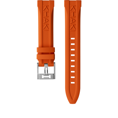 Khaki Navy Orange Rubber strap 20mm