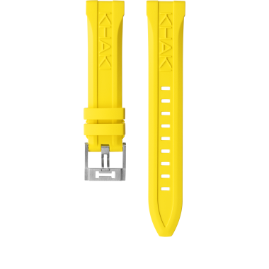 Khaki Navy Yellow Rubber strap 20mm