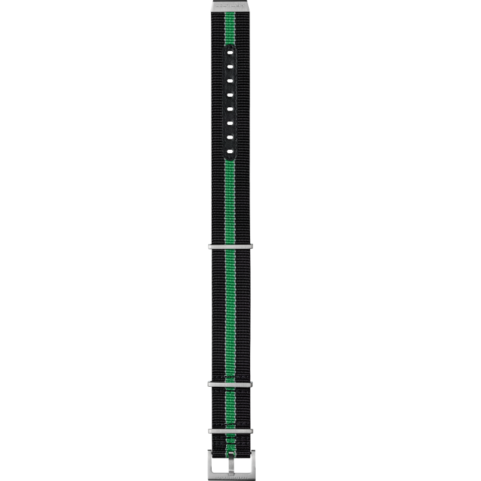 BLACK GREEN STRAP 22MM 2